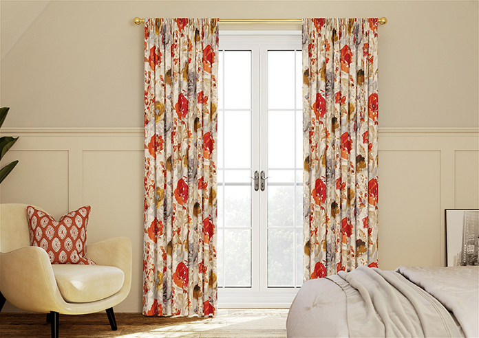 Harper, Burnt Orange - Made to Measure Curtains - Image 3